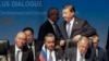 中国国家主席习近平在南非约翰内斯堡举行的2023年金砖国家峰会上。（2023年8月24日）