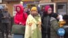 Ukraine’s Women and Children Flee as Men Must Stay to Fight 