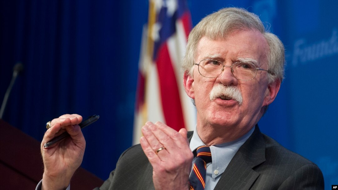 National Security Adviser John Bolton unveils the Trump Administration's Africa Strategy at the Heritage Foundation in Washington, Dec. 13, 2018. 