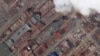 卫星照片显示上海附近的江南造船厂在建造中国第三艘航母。（2022年5月21日）