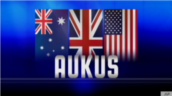 资料照：2021年9月澳英美三国共同宣布结成“奥库斯”（AUKUS）三方安全联盟。