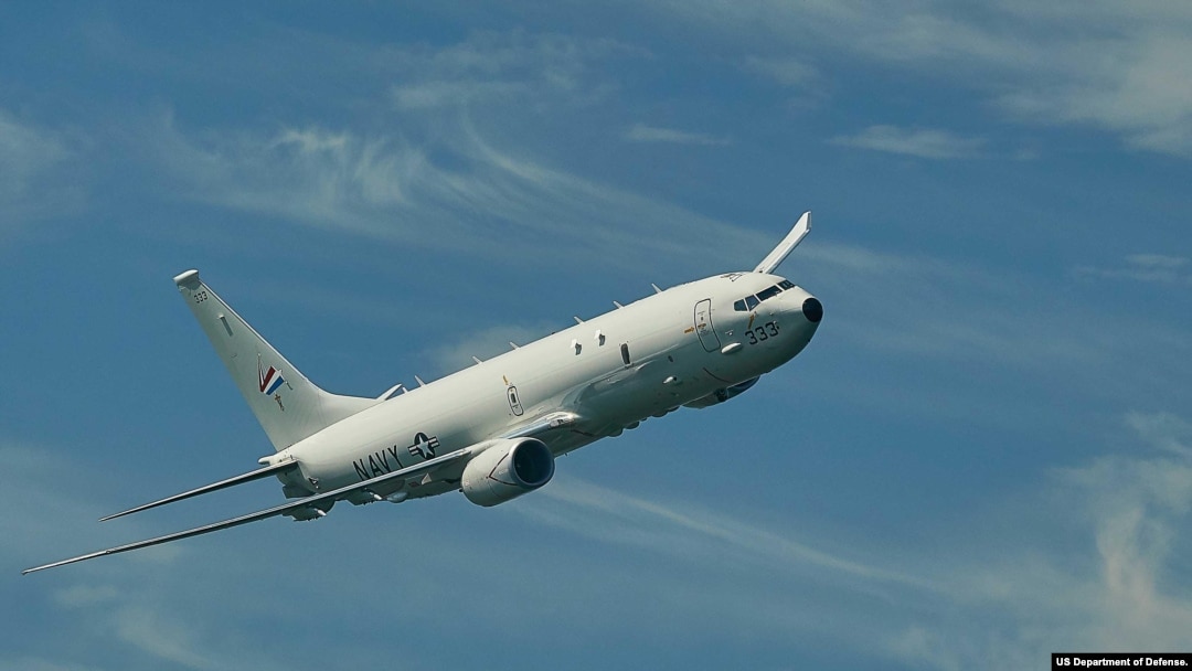 美國海軍P-8A 波塞冬海上巡邏偵察反潛機. 資料照