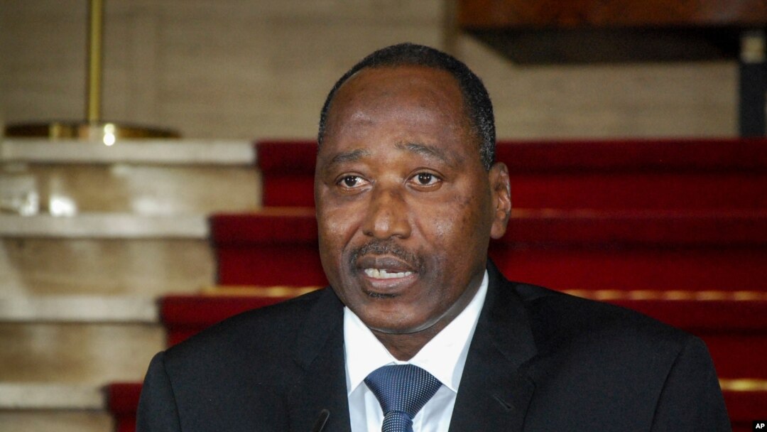 FILE - Amadou Gon Coulibaly, then secretary general of the presidency, speaks at the presidential palace in Abidjan, Ivory Coast, on April 13, 2012.
