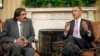 President Barack Obama meets with Emir Sheikh Hamad bin Khalifa Al-Thani of Qatar in the Oval Office of the White House in Washington, April 23, 2013.