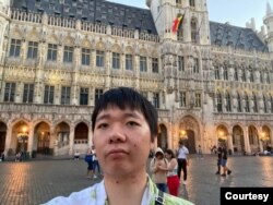 身處荷蘭的中國異議人士王靖渝