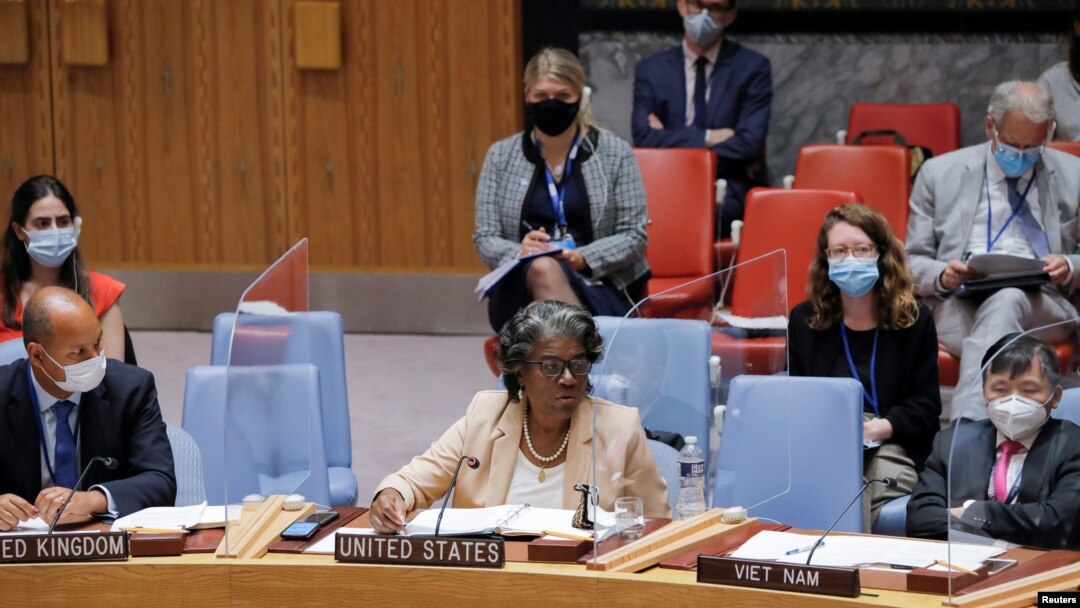 La embajadora de Estados Unidos ante la ONU, Linda Thomas-Greenfield, se dirige al Consejo de Seguridad el pasado 16 de agosto.