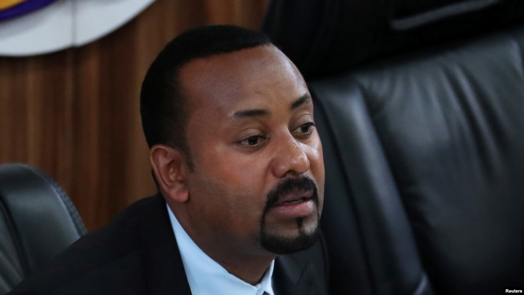 FILE - Ethiopia’s Prime Minister Abiy Ahmed speaks during a session with the Members of the Parliament in Addis Ababa, Ethiopia, Oct. 22, 2019.