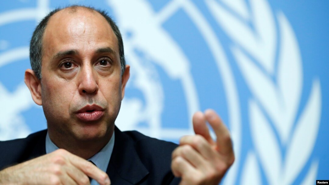 Special Rapporteur on the situation of human rights in North Korea Tomas Ojea Quintana attends a news conference at the United Nations in Geneva, Switzerland, June 7, 2018.