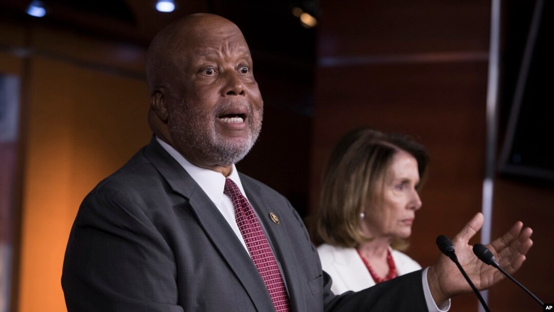 FILE - Rep. Bennie Thompson, D-Miss., is pictured at a news conference in Washington, June 29, 2017.