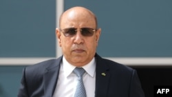 Rais wa Mauritania Mohamed Ould Cheikh El Ghazouani akiwa mjini Nouakchott, Mauritania. June 30, 2020.