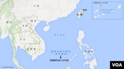 太平島（伊圖阿巴島）地理位置圖