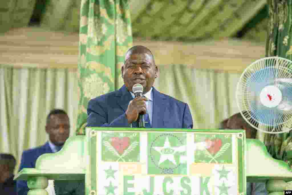 Simon Kimbangu mokambi ya Kintwuadi na milulu mya mibu 100 mya eyamba na ye na Nkamba, Kongo central, 6 avril 2021.