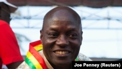 José Mário Vaz, em campanha em Bissau. Vaz ganhou as eleições presidenciais em 2014.