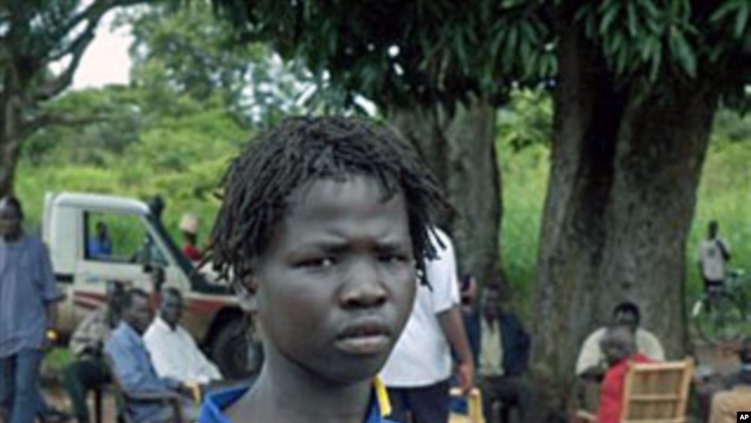 A rebel Lord's Resistance Army boy soldier stands at the Sudan/DRC border (File)