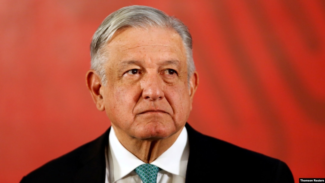 FILE - Mexico's President Andres Manuel Lopez Obrador attends a news conference at the National Palace in Mexico City, June 10, 2019.