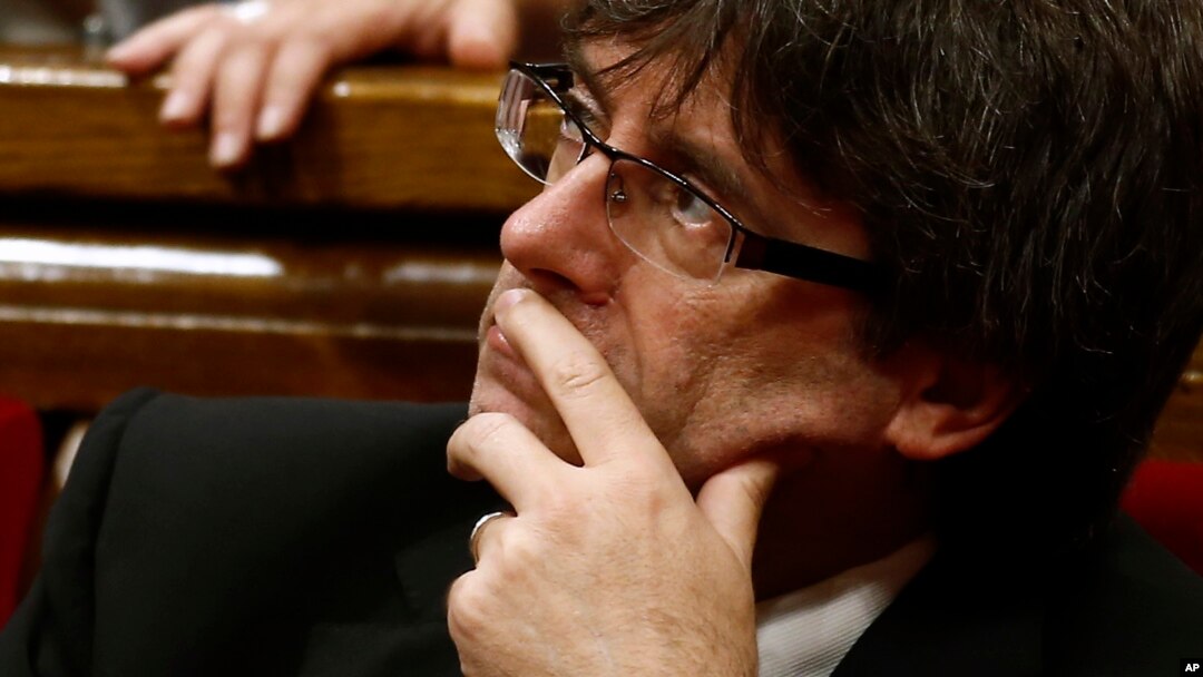 Catalan regional President Carles Puigdemont is pictured during a session at the Parliament of Catalonia in Barcelona, Spain, July 28, 2016.