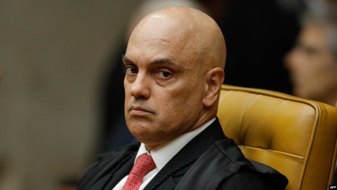 FILE - Brazilian Supreme Court judge Alexandre de Moraes is shown in Brasilia on Feb. 1, 2024. On April 7, 2024, the judge accused Elon Musk of waging a public “disinformation campaign” because his social media company X would not block certain accounts.