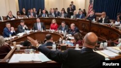 Reunión del comité de Seguridad Nacional de la Cámara de Representantes de EEUU debate la posibilidad de someter a juicio político al secretario de Seguridad Nacional, Alejandro Mayorkas, el 6 de febrero de 2024.