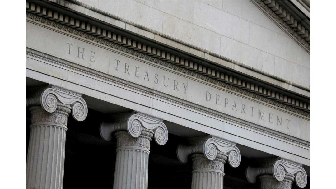 FILE - The United States Department of the Treasury is seen in Washington, D.C., Aug. 30, 2020.